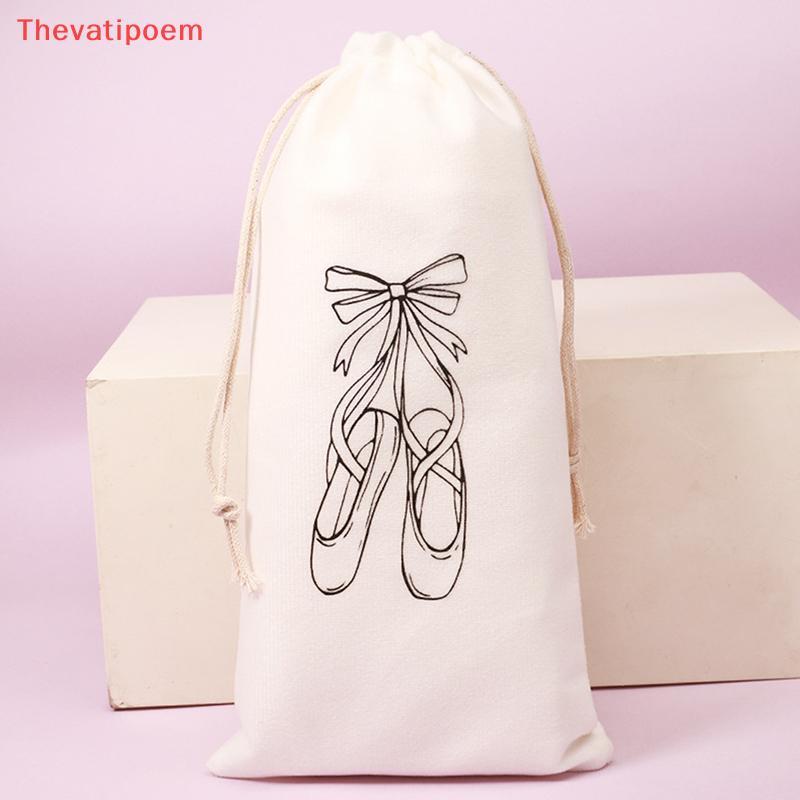 [Thevatipoem] Dance Bag Shoes Storage Pouch Ballet Organizer Handbag Bags Pouches Satin Ballet Shoe 