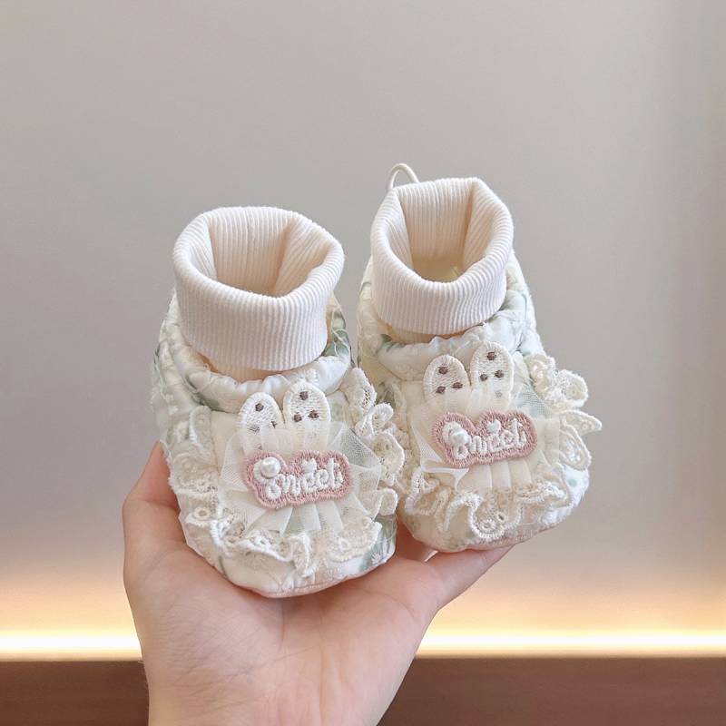 [New] Baby Shoes Soft and Comfortable Spring and Autumn Baby Girl Princess Socks Shoes 0-12 Months B