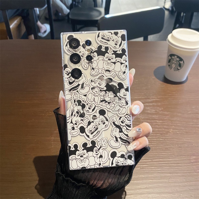 SAMSUNG สําหรับSamsung S25 Ultra S24 S23 FE S22 S21 Mickeyเคสโทรศัพท์สําหรับSamsung A55 A56 A16 A17 