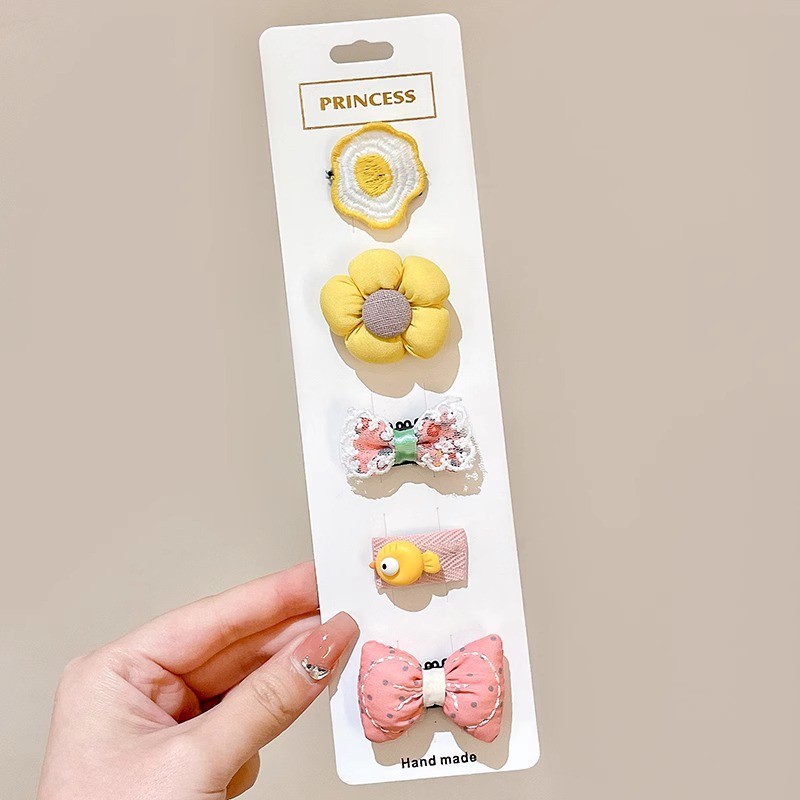 กิ๊บรูปหมียอดโปรดดอกไม้ สีสันสดใส เครื่องประดับผมสำหรับทารกอายุ 0-3 ปี - รูปที่ 6