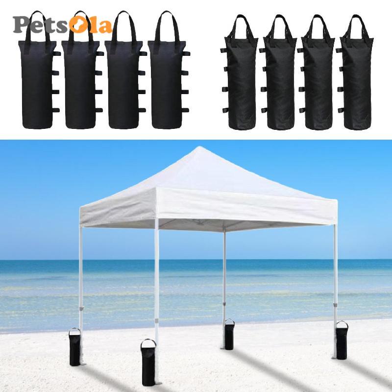 [Koolsoo2] 4 ชิ้น Sandbags Canopy เต็นท์น้ําหนักแบบพกพาผ้า Oxford ที่ว่างเปล่ากระเป๋าสําหรับงานหนักก