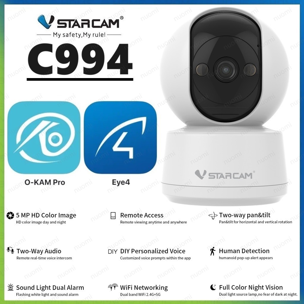 VSTARCAM C994 5MP / C991 3MP SUPER HD 1296p 5GHz Dual-Band WiFi Camera กล้องวงจรปิดไร้สาย