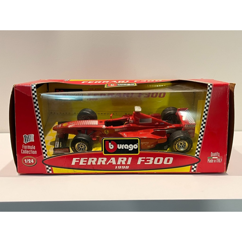 1/24 #汽车模型 Burago Burago 1/24 Ferrari F300 Racing Model Italy Production Out of Print Style Original
