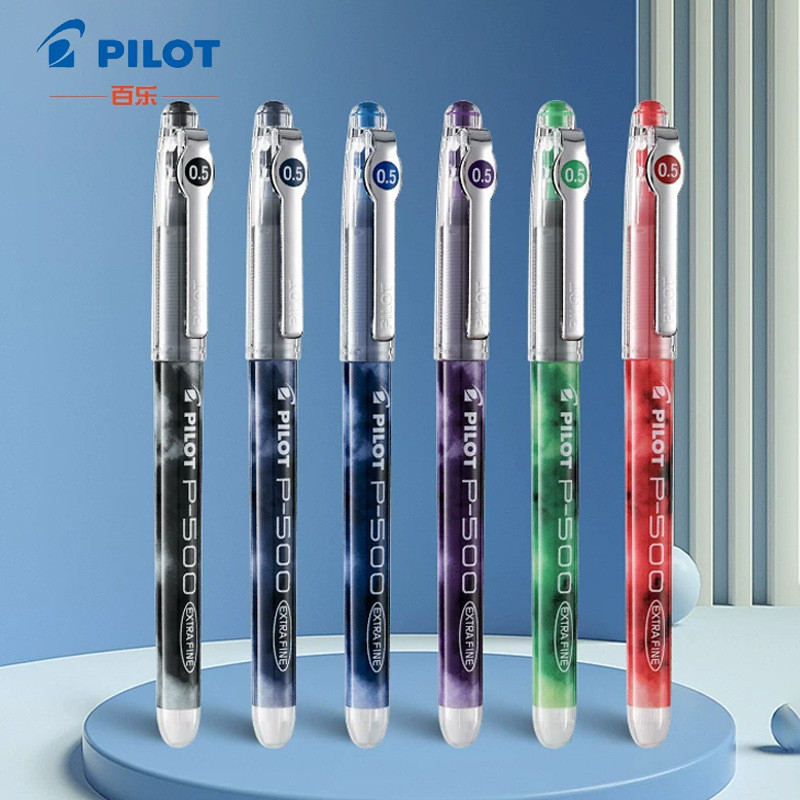 ญี่ปุ่นนักบิน Baile P500 P500 ปากกาเจลขนาดใหญ่ความจุแปรงคําถามปากกานักเรียนสอบอุปกรณ์สํานักงาน 0.5 M