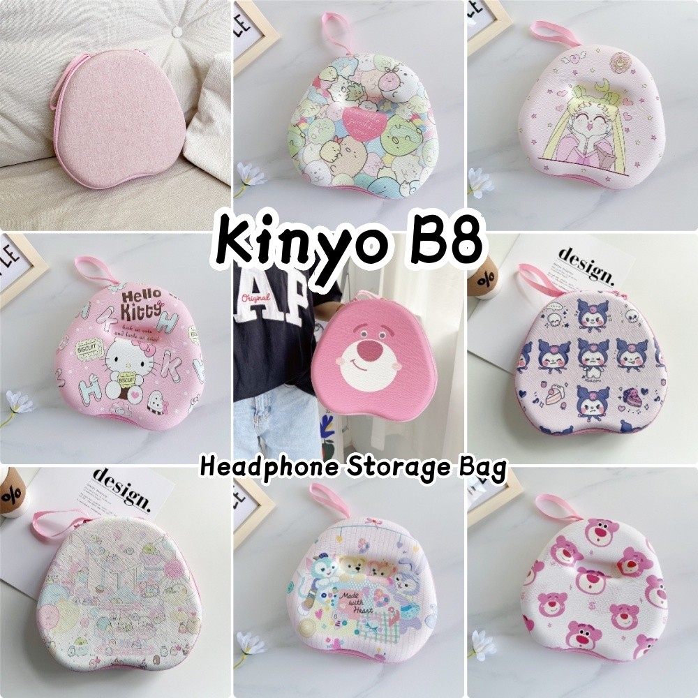 imamuraFor Kinyo B8 เคสหูฟังชุดการ์ตูนสดชุดหูฟังกระเป๋าเก็บ EVA แผ่นรองหูฟังปลอกกล่อง
