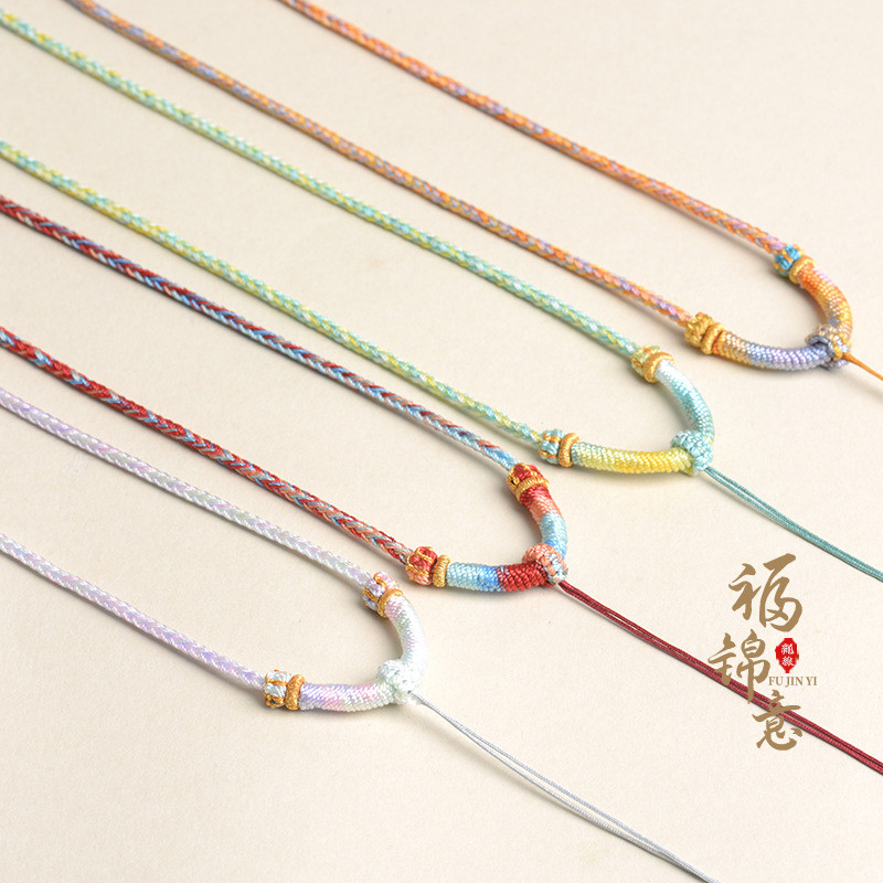 สร้อยคอมัดมือดีไซน์พิเศษ สไตล์ gradient segment dyed