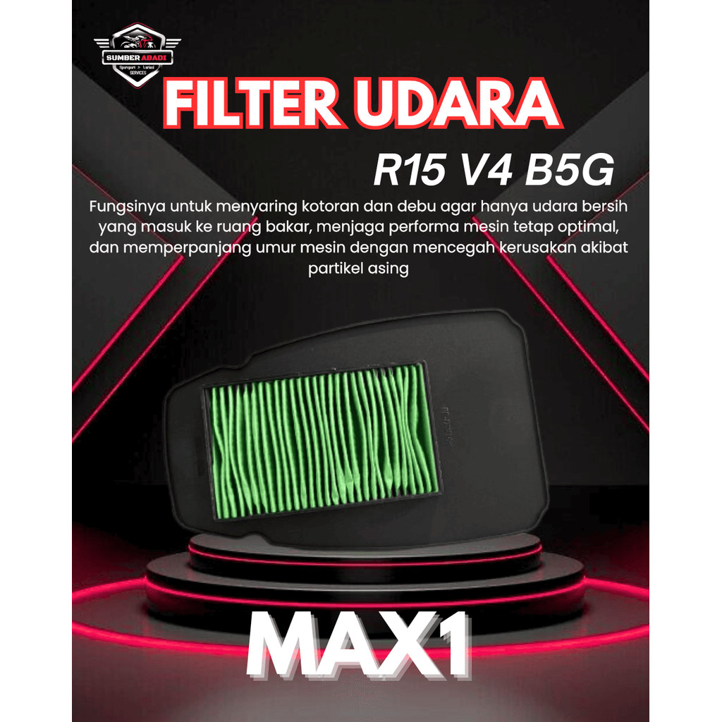 Max1 กรองอากาศ R15 V4 B5G