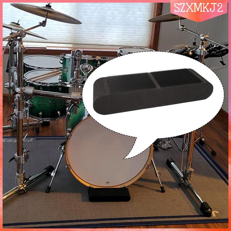 [szxmkj2] Bass Drum Stopper Pad Anchor Block Drum Grip Stabilizer วัสดุ EVA น้ําหนักเบาออกแบบเหมาะสําหรับนักดนตรีฝึกประสิทธิภาพ 27.7 ซม.x8.8 ซม.x4.8 ซม.