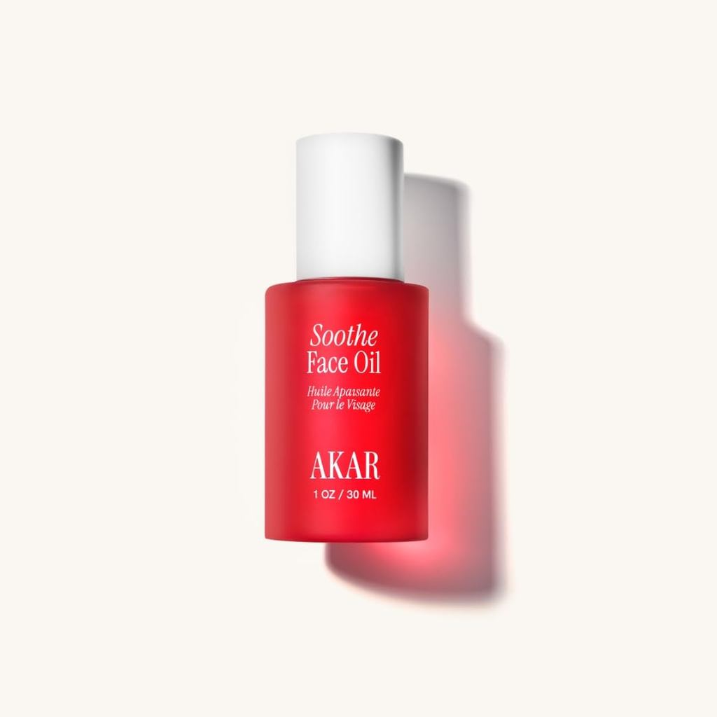 AKAR SKIN he Face Oil, Hydrating, Calming, Brightening, 1oz/30ml, พร้อม Rose Damascena, Tsubaki, Ede