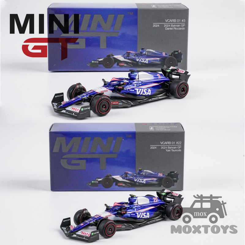 MINI GT 1:64 VCARB 01 2024 Bahrain GP รถโมเดลDiecast