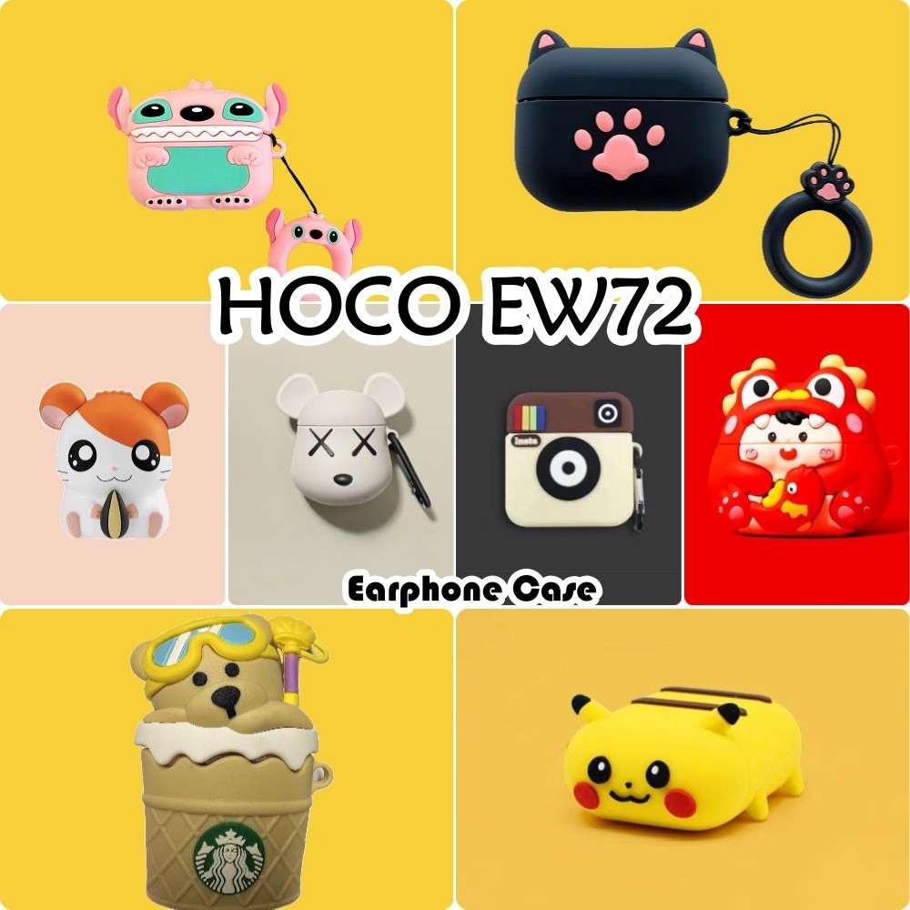 In StockFor HOCO EW72 Case Casing Soft Silicone Headphone Case Cartoon Cute Style