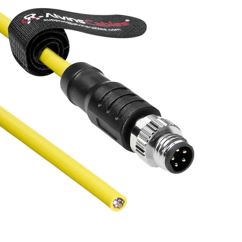 M8 5-Pin B-รหัสชายบินสาย I/O สําหรับ Cognex in-Sight Micro 2000, Trigger Strobe สําหรับระบบ Vision อ