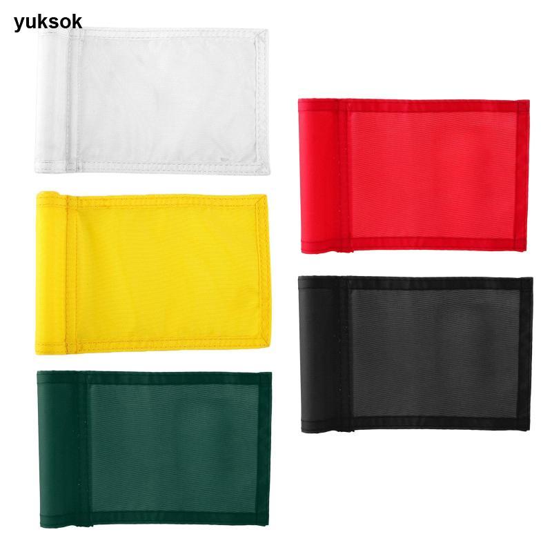 Yuksok ธงกอล์ฟ ทำจากไนลอน เย็บสองชั้น พิมพ์ลายสีเขียว ขนาด 9.65 L x 5.9 H