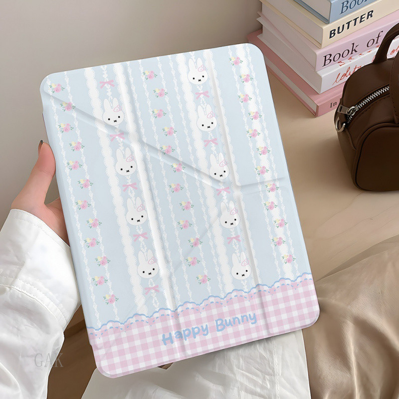 Miffy iPad 7/8/9 Pro 11 นิ้ว A16 เคส Air 6 แท็บเล็ต MINI 7 ฝาครอบป้องกัน