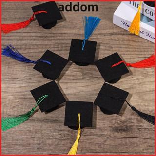 ADDOM 6 ชิ้น Mini หมวกรับปริญญาขวดเครื่องดื่ม DIY ตกแต่งหมวก…