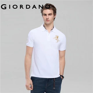 GIORDANO เสื้อโปโลผู้ชาย Men's Slim Napoleon Polo 01016210