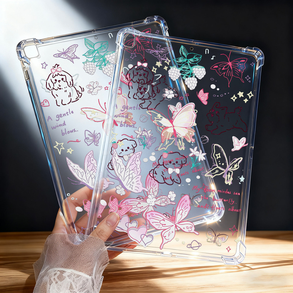 เคส For Samsung Galaxy Tab A9 Plus S6 lite A11 Plus S7 S8 S9 S10 FE S9FE Tab A7 lite A9+/S9 FE+ อะคริลิก Case เคสหลังใส - รูปที่ 5