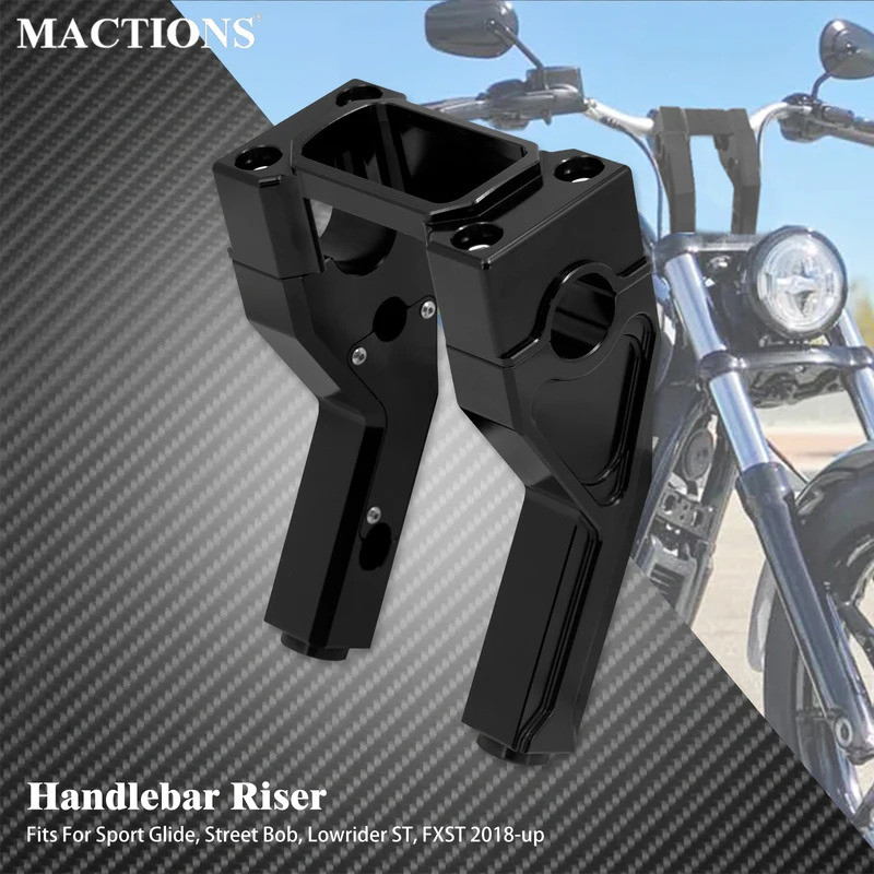 รถจักรยานยนต์Handlebar Risers 6 Handle Bar ClampสําหรับHarley Softail Sport Glide FLSB Street Bob FX