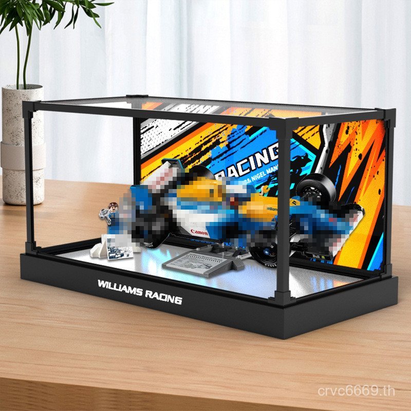 เหมาะสําหรับ 10353 Williams Fleet FW14B และ Nigel Mansel อะคริลิคกล่องเก็บแบบบูรณาการ DKKY