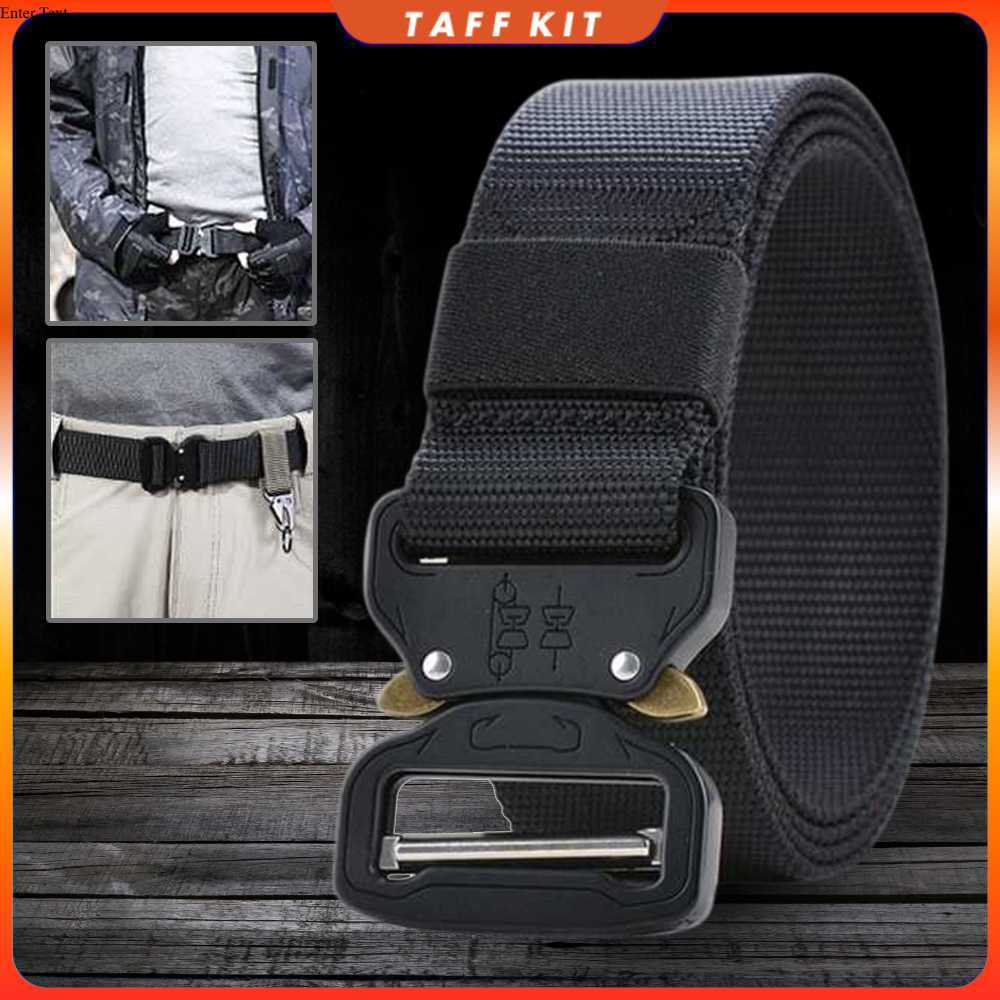 Rhodey Canvas Nylon Army Military Tactical Belt 125cm - MU056
