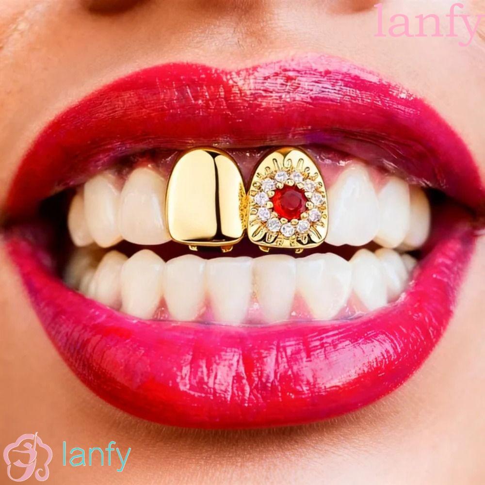 Lanfy Rhinestone Grillz ออกแบบปังHipHop พวงมาลัยเพชรระยิบ มั่นใจทุกวัน!