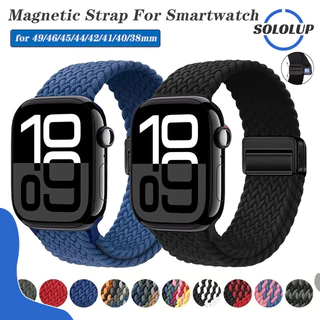 สายนาลอนแบบสปอร์ตแม่เหล็ก for IWatch Apple Watch Ultra 3 2 49mm Series 11 10 9 8 7 6 5 4 SE 3 46mm 45mm 41mm 40 42mm