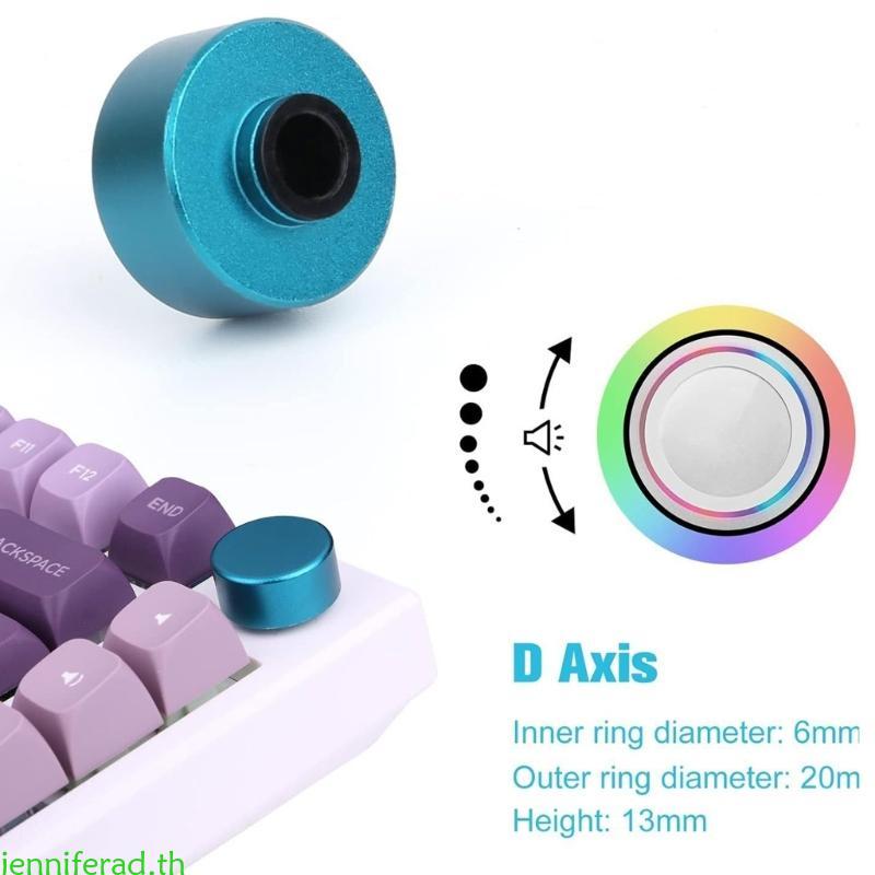 Jenniferad Ergonomic Metal Knob สําหรับ F75 IK75 คีย์บอร์ดแบบกลไก Setups
