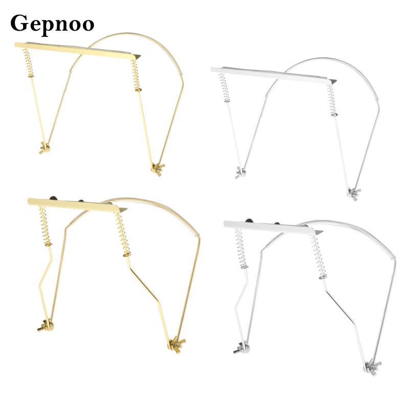 [Gepnoo] Metal Harmonica Neck Holder Mouth Organ Support Harp Rack Stand Bracket Harmonicas Clamp