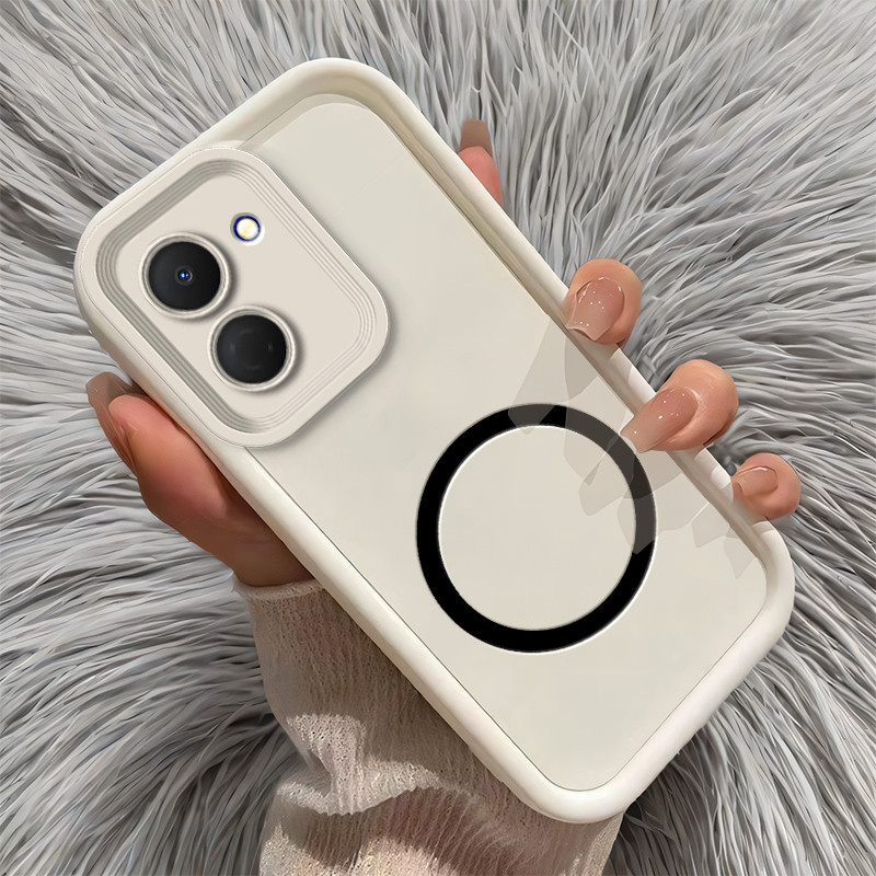 สําหรับ Tecno Spark GO 3 KN3 Spark GO 2 KM4 กรณีไร้สายชาร์จแหวนแม่เหล็กสติกเกอร์เต็มแพคเกจซิลิโคนนุ่