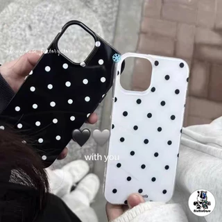 เคสไอโฟน11 เต็มหน้าจอสีสันจุดใหม่ IMD อ่อน สำหรับ iPhone 16 17 13 11 12 14 15 Pro Max 15 11 16 13 14 Pro 16 14 15 Plus