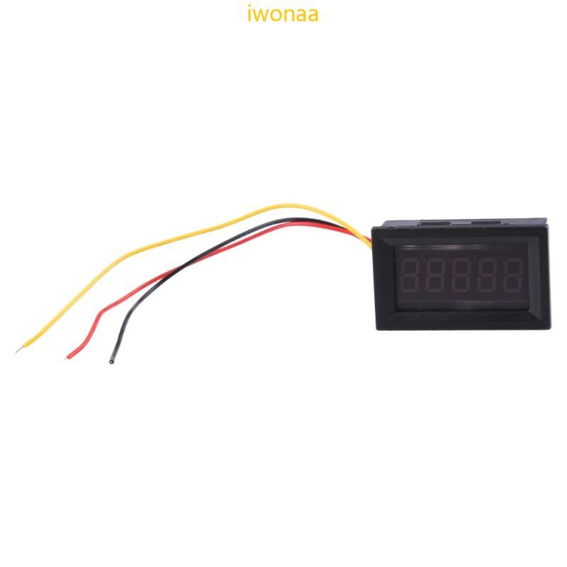 Iwo DC 0 0000-3 0000A แอมป์มิเตอร์ดิจิตอลจอแสดงผล mA ดิจิตอลแอมป์มิเตอร์ 0 36 นิ้วสีแดง L