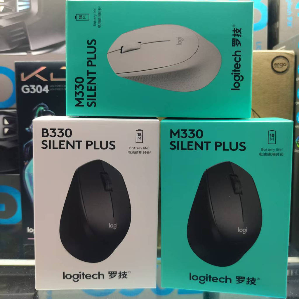 ( บลูทูธ เสียงเงียบ) chichang ยี่ห้อใหม่ของแท้ โลจิเทค ม330 เมาส์ไร้สายเงียบเกมสํานักงานโน๊ตบุ๊คคอมพ