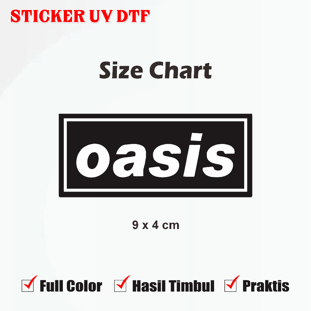 Oasis Band Pop Stickers สติ๊กเกอร์กีต้าร์ กระเป๋าเดินทาง HP Notebook Helmet UV DTF Multi Stickers