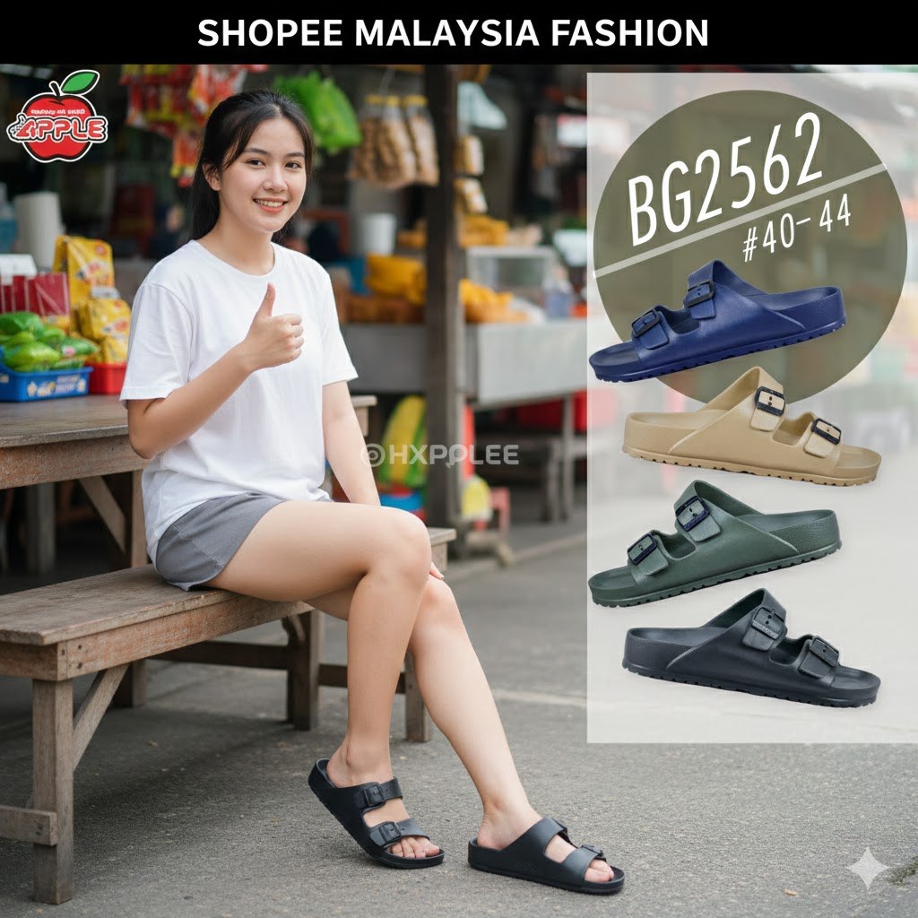 RED APPLE Double Strip BG2562 รองเท้า 泰国 防滑双带拖鞋