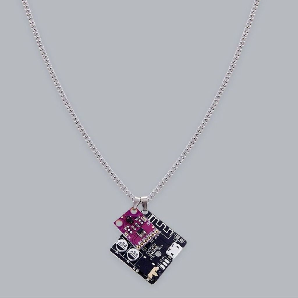 Hot Sale#New Cyberpunk Necklace Disco Futuristic Electronic Street Hip Hop y2k Spicy Girl Cool Style