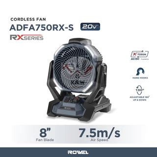 ROWEL พัดลมไร้สายอเนกประสงค์ รุ่น ADFA750RX-S รุ่นใหม่ล่าสุด (RX Series) พร้อมแบต 2.0AH / ตัวเปล่า พร้อมส่ง
