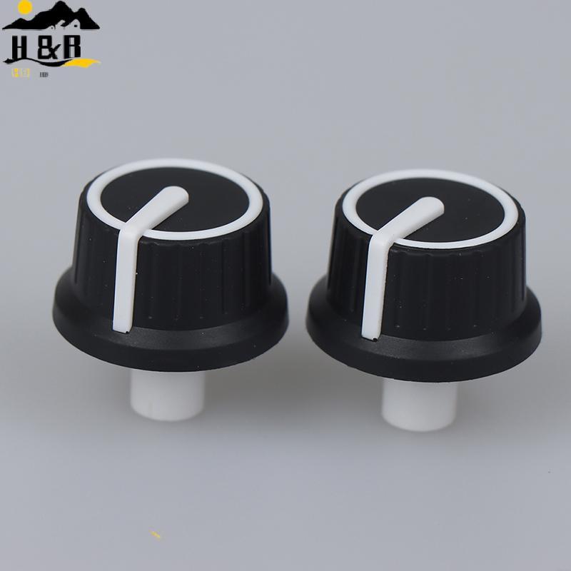 H & B 2PCS 25*25.5 มม.ยางครึ่งเพลาลูกบิด Potentiometer Rotary Encoder Volume Switch {th}