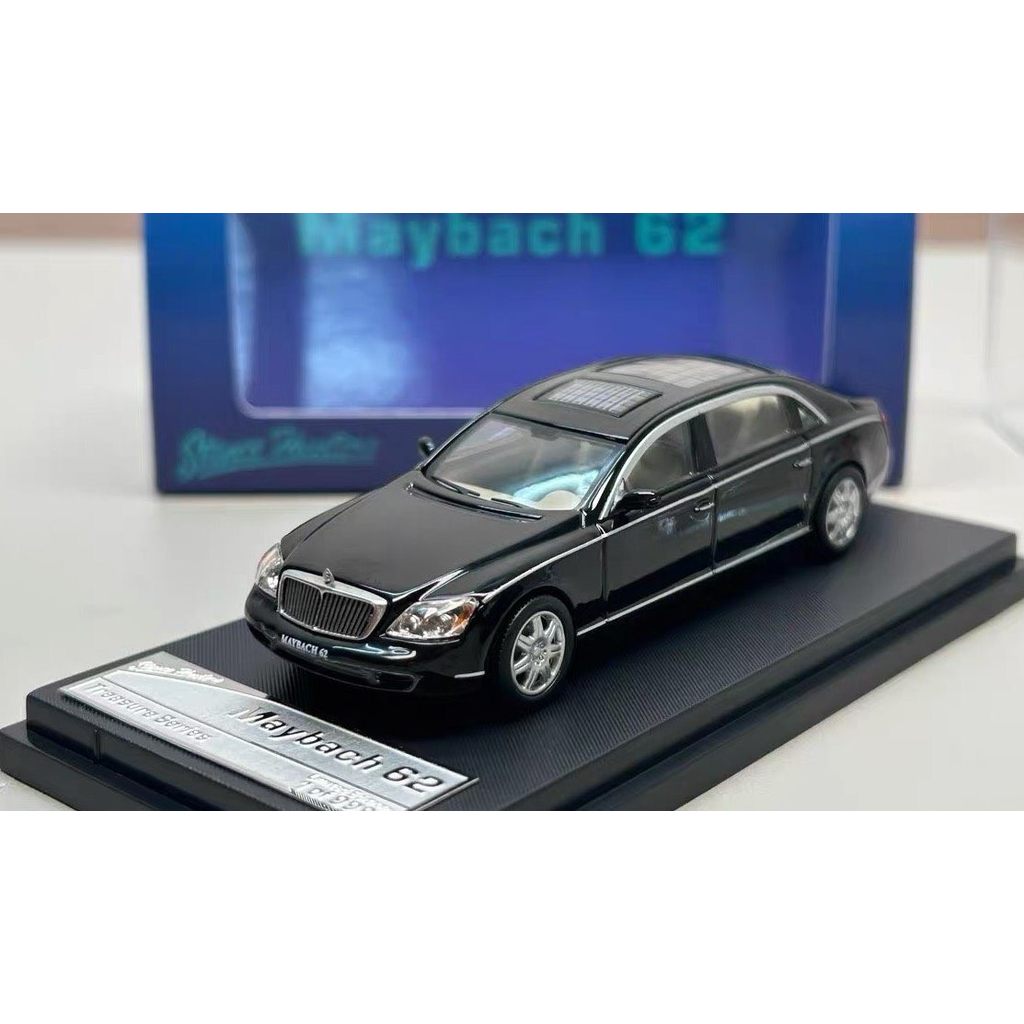 [คลังสินค้าพร้อม] Stance Hunters SH 1: 64 Mercedes-Benz Maybach 62S โมเดลรถโลหะผสมยี่ห้อใหม่ที่ยังไม