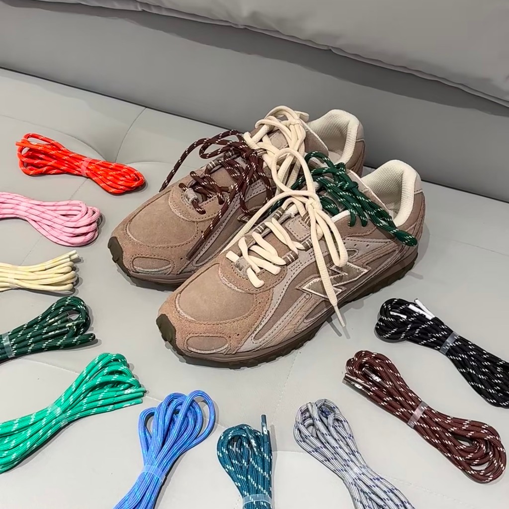 เชือกรองเท้ากลม สายเชือกรองเท้า เชือกรองเท้า New Balance 204L ลายจุดเรียบ สำหรับรองเท้าหนัง