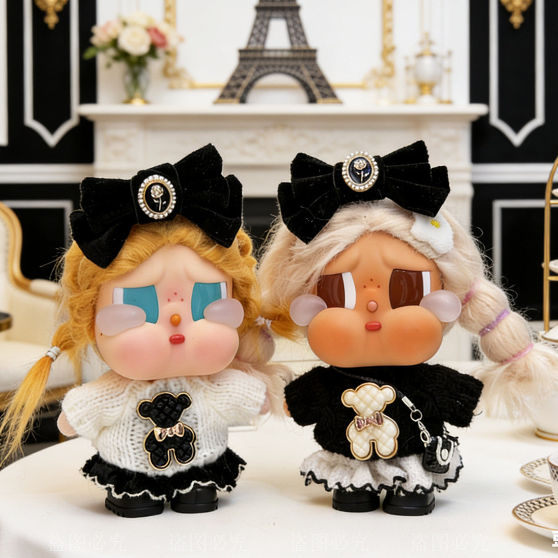 Crybaby Clothes crybaby Holiday Series ตุ๊กตาไวนิล เสื้อผ้าเด็ก Chanel Suit Substitute Accessories