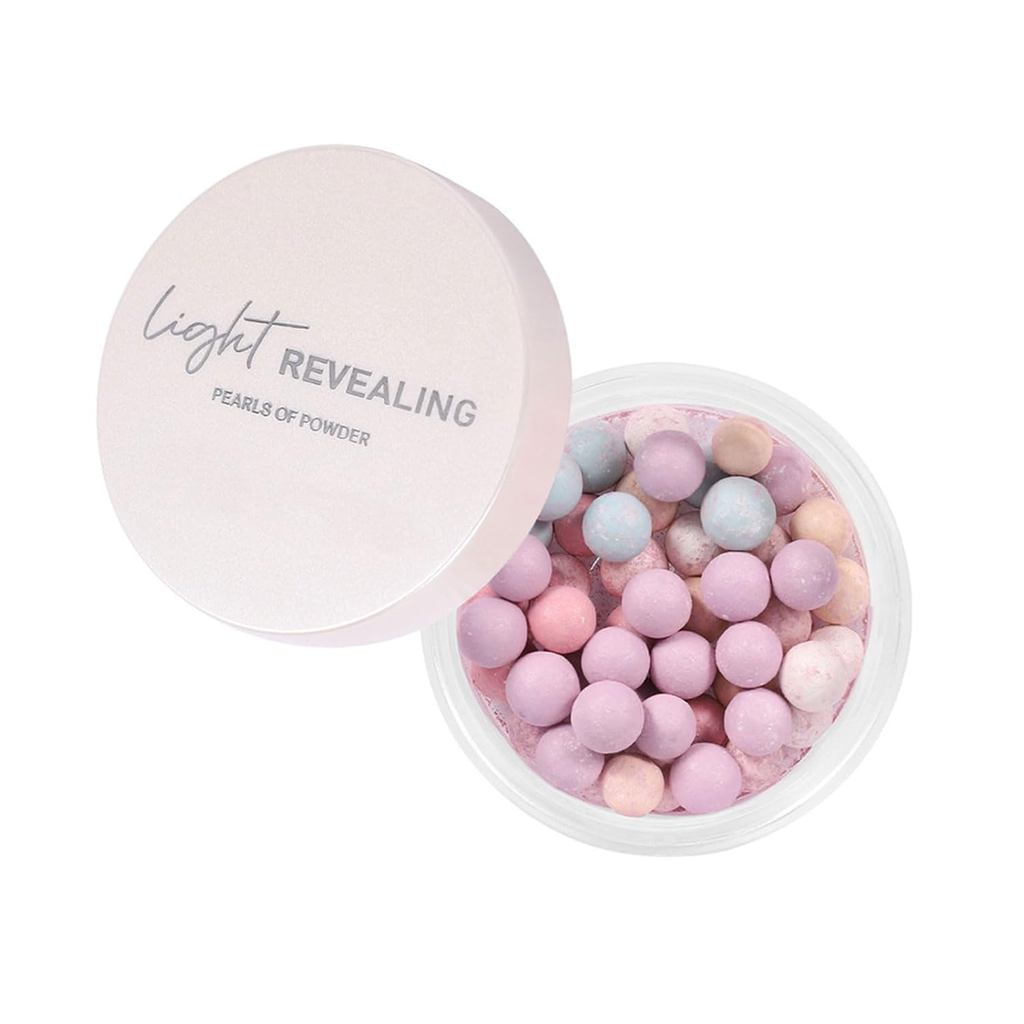 5 สี Pearlescent Powder Brightening Setting Powder Pearlescent Setting Powder Multi-tone Roller Loos