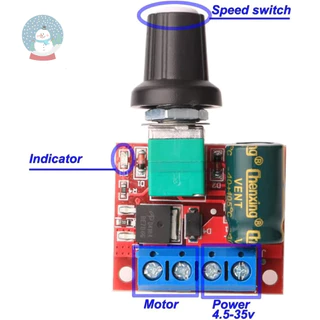 PWM DC มอเตอร์ปรับความเร็วโมดูลควบคุม 5-35V 5A PWM 1pc สวิตช์บอร์ด LED Dimmer