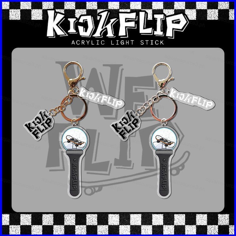 SQ3 KickFlip พวงกุญแจอะคริลิครองรับจี้แท่งไฟ KYEHOON กระเป๋าอุปกรณ์เสริม WeFlip อุปกรณ์ต่อพ่วง QS3