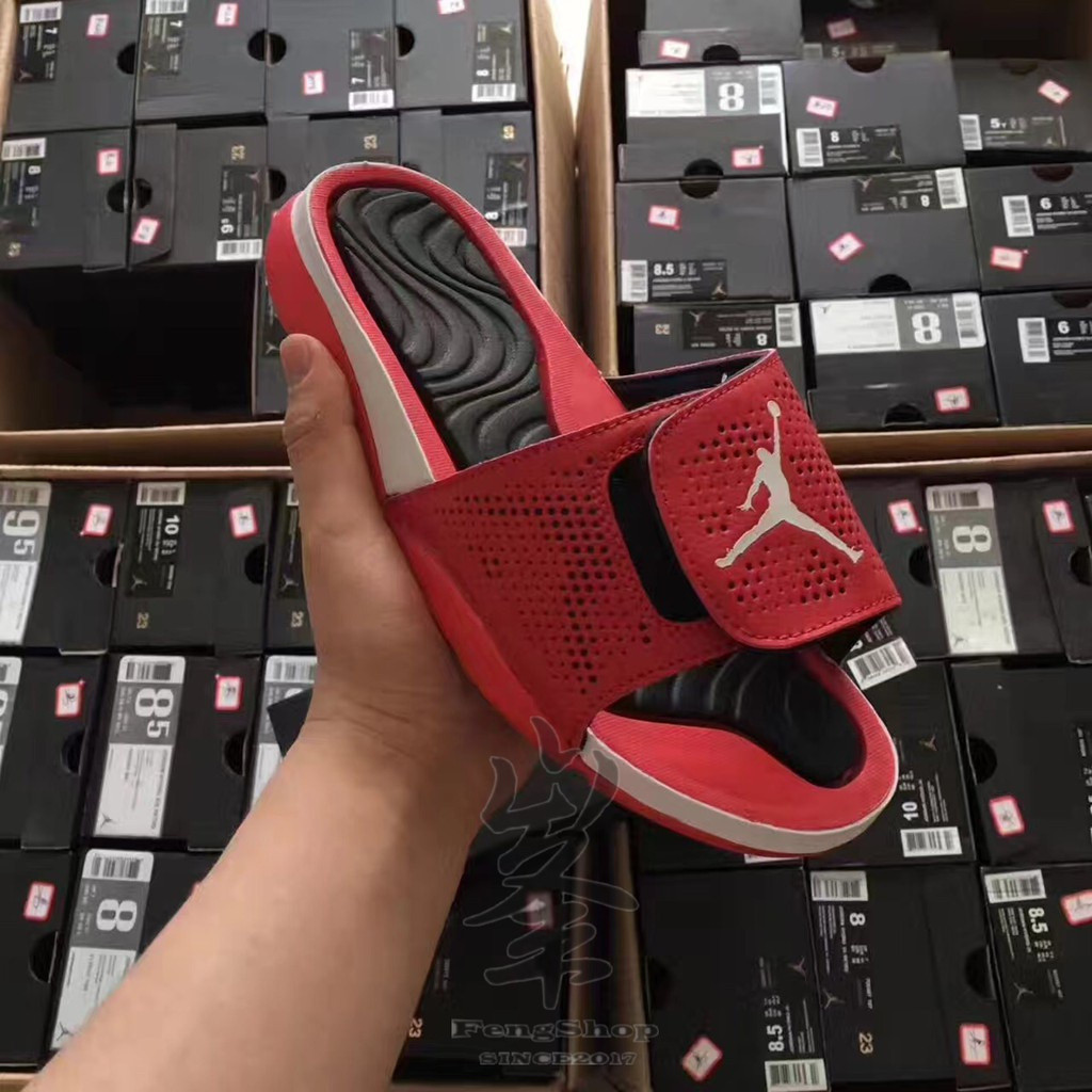 NK Jordan Hydro Retro Jordan รองเท้าแตะ AJ Flip Flops Felt สีดําสีแดงสีแดงสีขาวสีสีสีสีสีสีสีสีสีสีส