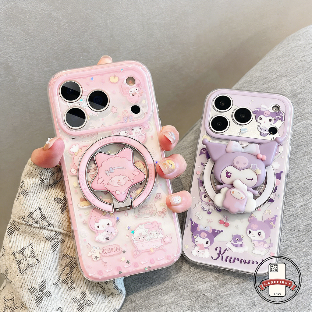 เคสไอโฟน11 17เคสใสการ์ตูนขาตั้ง ม้า2026 น่ารัก สำหรับ IPhone 13 17 14 11 16 15 12 Pro Max 15 8 7 16 Plus XR X XS Max