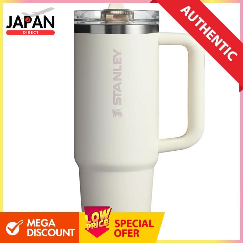 Stanley 1913 H2.0 Vacuum Quencher Pro Tour 0.88L Cream, insulated stainless bottle with straw, mug, 