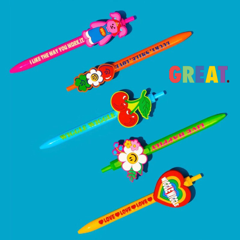 Wiggle Wiggle PVC Pen ปากกาลูกลื่น ลายน่ารัก 0.5mm