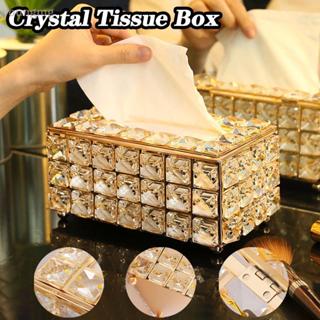 [YG] กล่องทิชชู่คริสตัลหรูหราตกแต่งโต๊ะเพื่อเพิ่มบ้านของคุณแ…