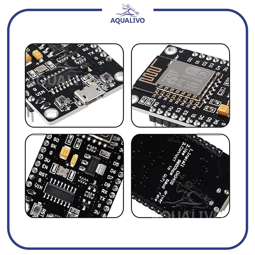 PAJAMANIA ESP8266 โมดูล Node MCU Lua V3 CH340 Wifi อินเทอร์เน็ตไร้สาย Iot Arduino