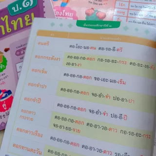 หนังสือเด็ก หนังสือคำพื้นฐานภาษาไทย อนุบาล-ป.๓